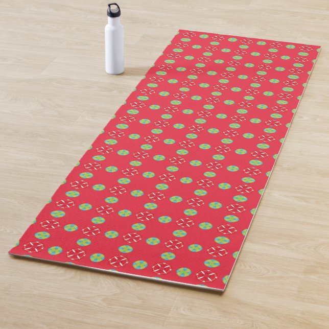 Christmas Holiday Charm Pattern 03 -  Yoga Mat (In Situ)