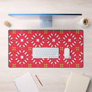 Christmas Holiday Charm Pattern 04 - Desk Mat