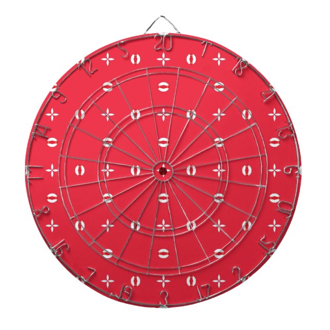 Christmas Holiday Charm Pattern 09 -  Dartboard (Front)