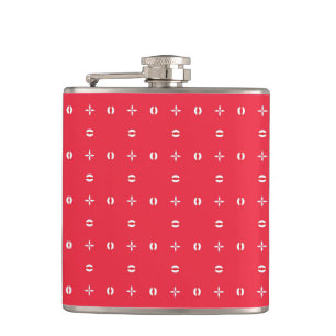 Christmas Holiday Charm Pattern 09 - Hip Flask