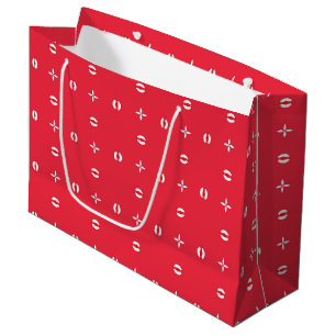 Christmas Holiday Charm Pattern 09 - Large Gift Bag