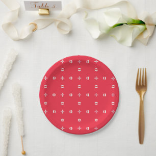 Christmas Holiday Charm Pattern 09 -  Paper Plate