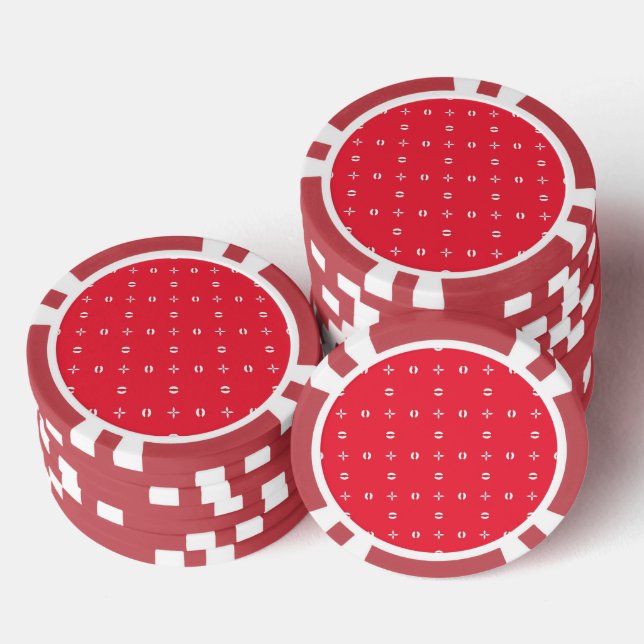 Christmas Holiday Charm Pattern 09 -  Poker Chips (Stack)