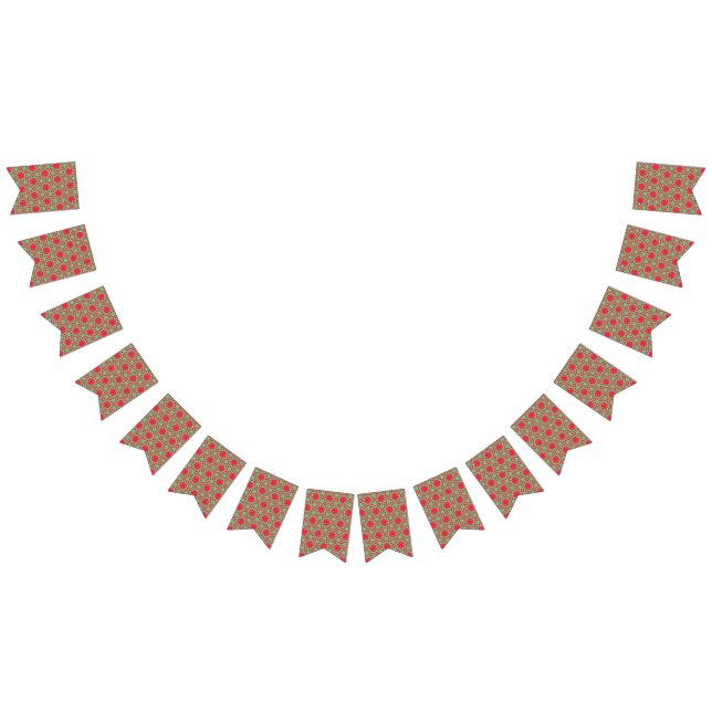 Christmas Holiday Charm Pattern  Bunting (All)