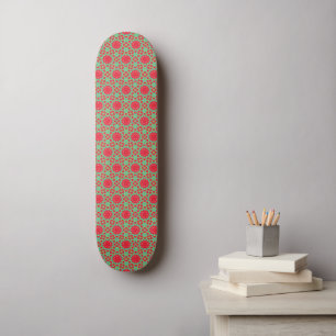 Christmas Holiday Charm Pattern Skateboard