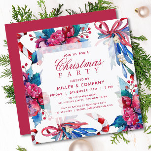 Christmas Holiday Chic Corporate Christmas Party Invitation