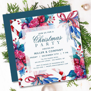 Christmas Holiday Chic Corporate Christmas Party Invitation