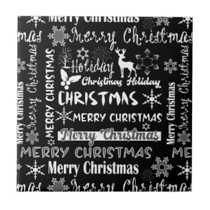 Christmas holiday, Christmas pattern Ceramic Tile