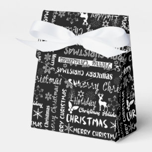 Christmas holiday, Christmas pattern  Favour Box
