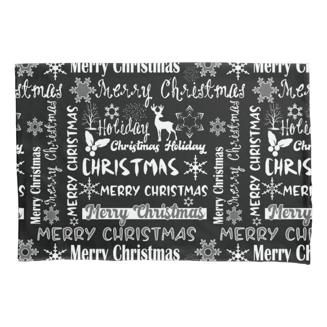 Christmas holiday, Christmas pattern  Pillowcase (Front)