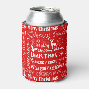 Christmas holiday, Christmas pattern, winter  Can Cooler