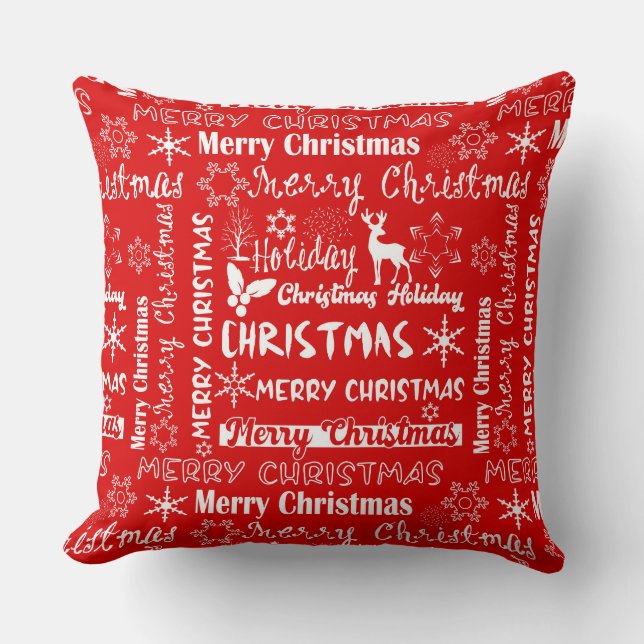 Christmas holiday, Christmas pattern, winter Cushion (Front)