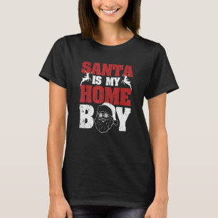 Christmas Holiday Claus Sunglasses Santa Is My Hom T-Shirt