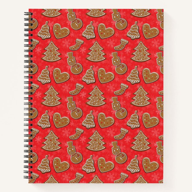 Christmas Holiday Cookie Notebook (Front)