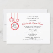 Christmas Holiday Corporate Party Invitation