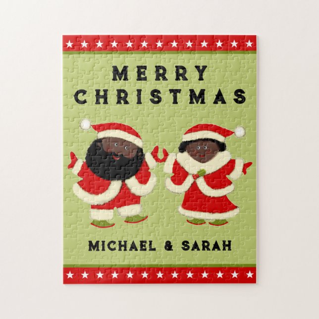 Christmas Holiday Couple Jigsaw Puzzle (Vertical)