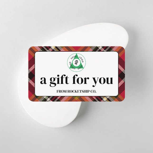 Christmas Holiday Custom Logo Gift Certificate (Creator Uploaded)