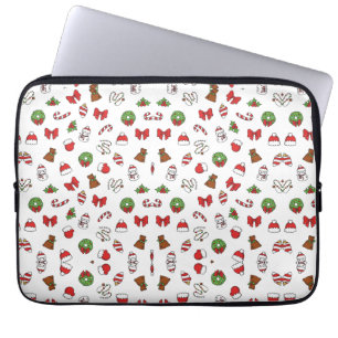 Christmas Holiday Cute Decoration Santa Hat Laptop Sleeve