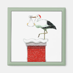 Christmas Holiday December Baby  Magnet