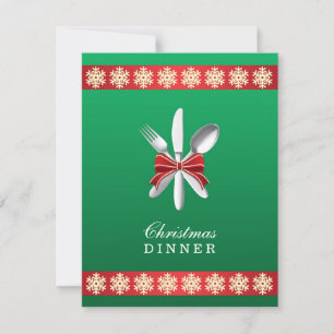 Christmas Holiday Dinner Party Invitation
