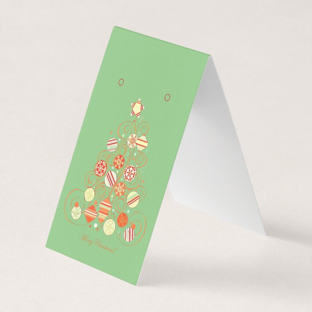 Christmas Holiday Earring Gift and Display Cards (Front)