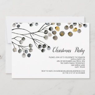 Christmas Holiday Elegant Party Winter Celebration Invitation