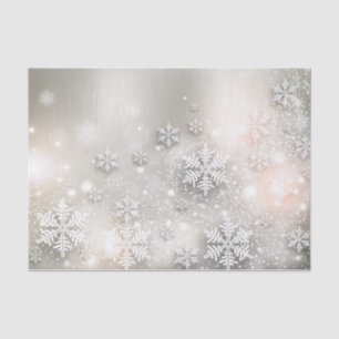 Christmas Holiday Elegant Snowflake Tissue Paper
