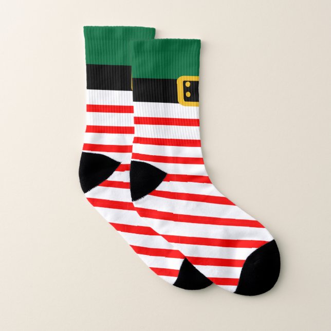 Christmas Holiday Elf All-Over-Print Socks (Pair)