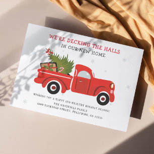 Christmas Holiday Family Moving Announcement