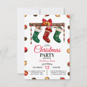 Christmas Holiday Family Party Invitation