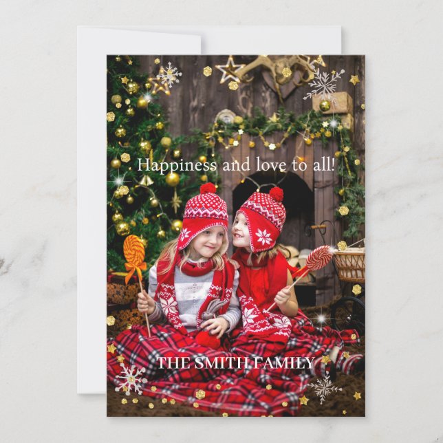 Christmas holiday family photo (Front)