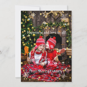 Christmas holiday family photo