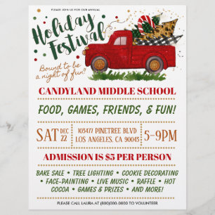 Christmas Holiday Festival Boutique Flyer