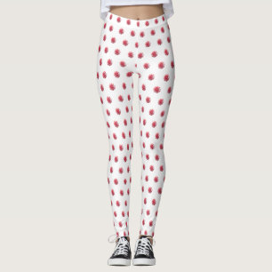 Christmas Holiday festive peppermint swirl candy Leggings
