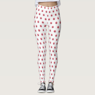 Christmas Holiday festive peppermint swirl candy Leggings
