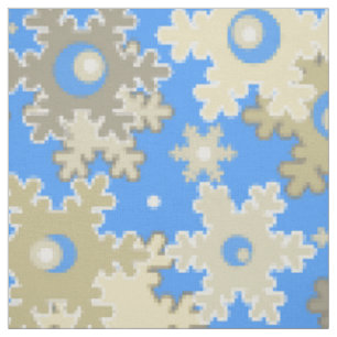 Christmas holiday festive winter snowflakes bright fabric