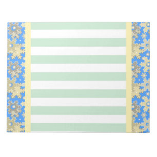 Christmas holiday festive winter snowflakes bright notepad