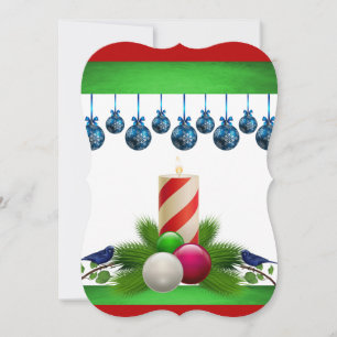 Christmas Holiday Flat Greeting Card