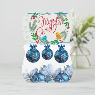 Christmas Holiday Flat Greeting Card