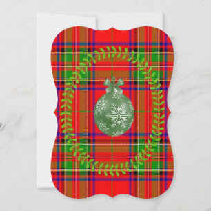 Christmas Holiday Flat Greeting Card