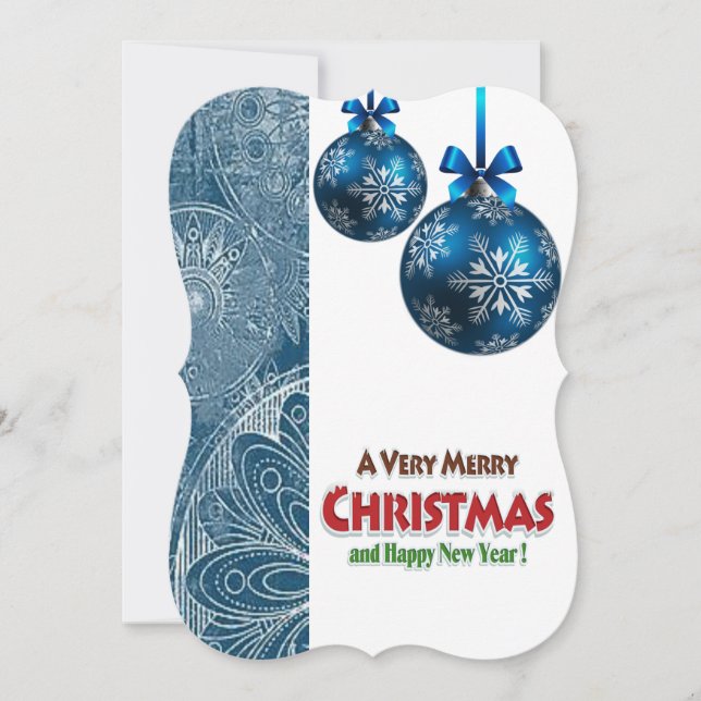 Christmas Holiday Flat Greeting Card (Front)