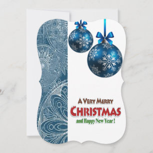 Christmas Holiday Flat Greeting Card
