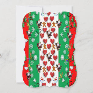 Christmas Holiday Flat Greeting Card