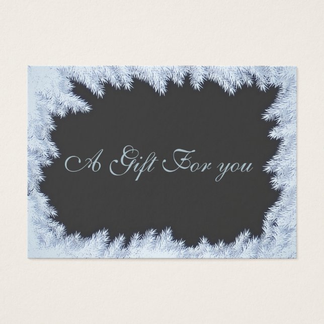 Christmas/holiday frost pine branches (Front)