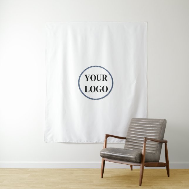 Christmas Holiday Gift ADD YOUR LOGO Merry Xmas Tapestry (In Situ)
