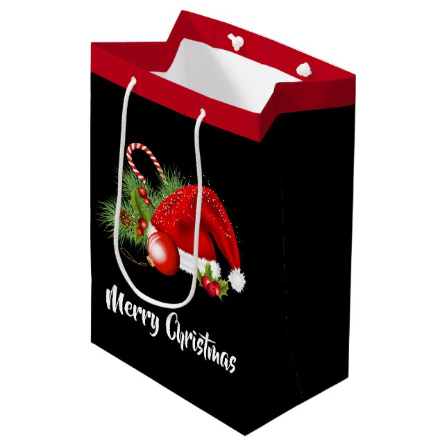 Christmas Holiday Gift Bag (Front Angled)
