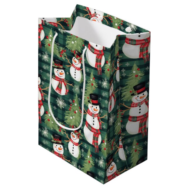 Christmas Holiday Gift Bag (Front Angled)