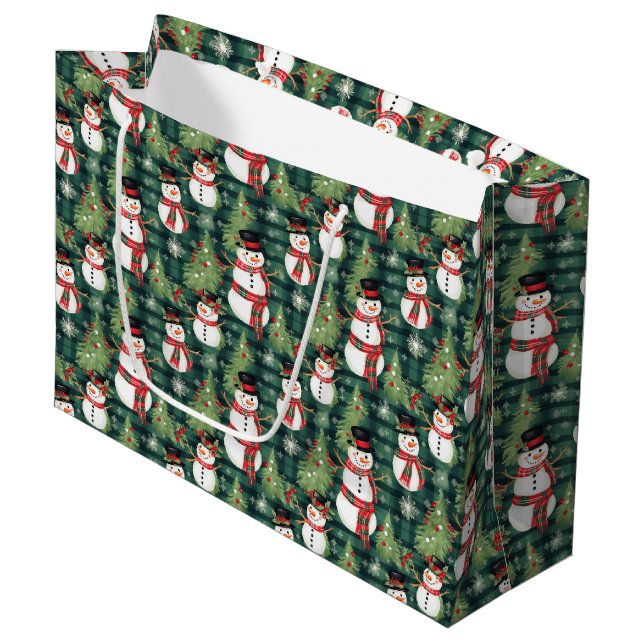 Christmas Holiday Gift Bag (Front Angled)