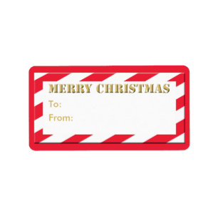 Christmas Holiday Gift Tag Merry Christmas