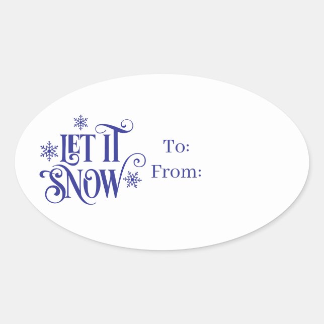 Christmas Holiday Gift Tag Sticker (Front)